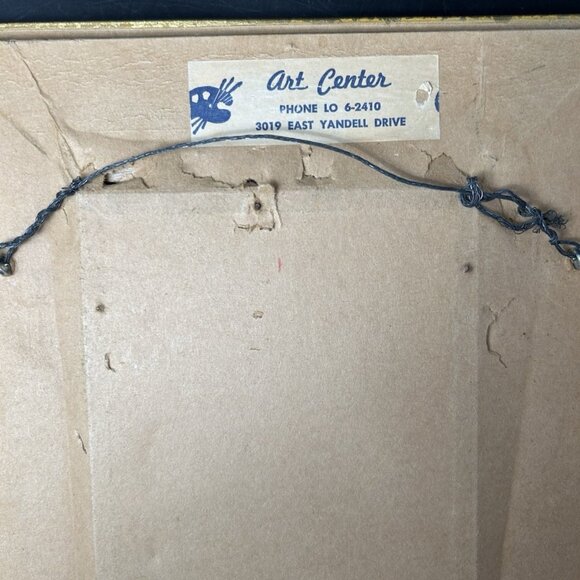 Vintage 4"x6" E.J.Hill? Photo Handsome Dk Hair Toddler Boy in Skirt Custom Frame - Picture 11 of 12